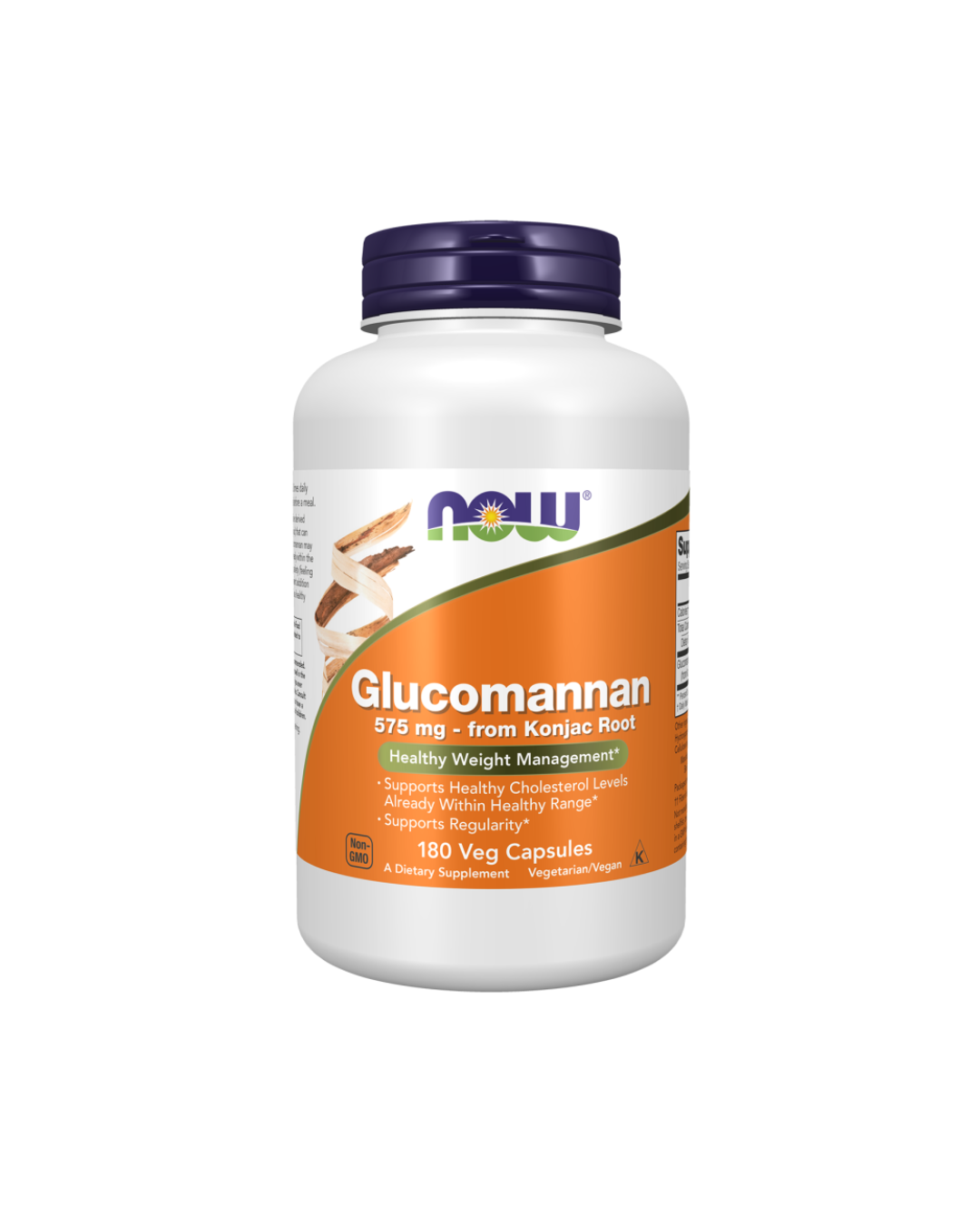 Glucomannan 575 Mg Konjac Root 180 Capsules
